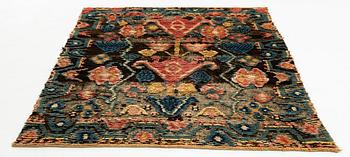 A bed cover, knotted pile, ca 182,5 x 138 cm, Sweden - Finland, dated 1787.