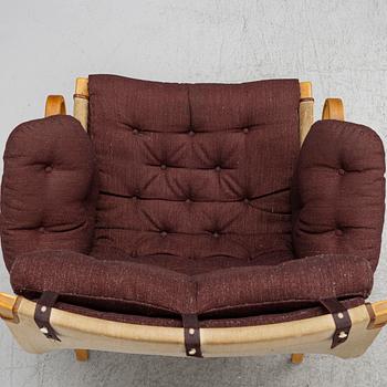 Bruno Mathsson, Armchairs, a pair, "Pernilla", Dux, late 20th century.