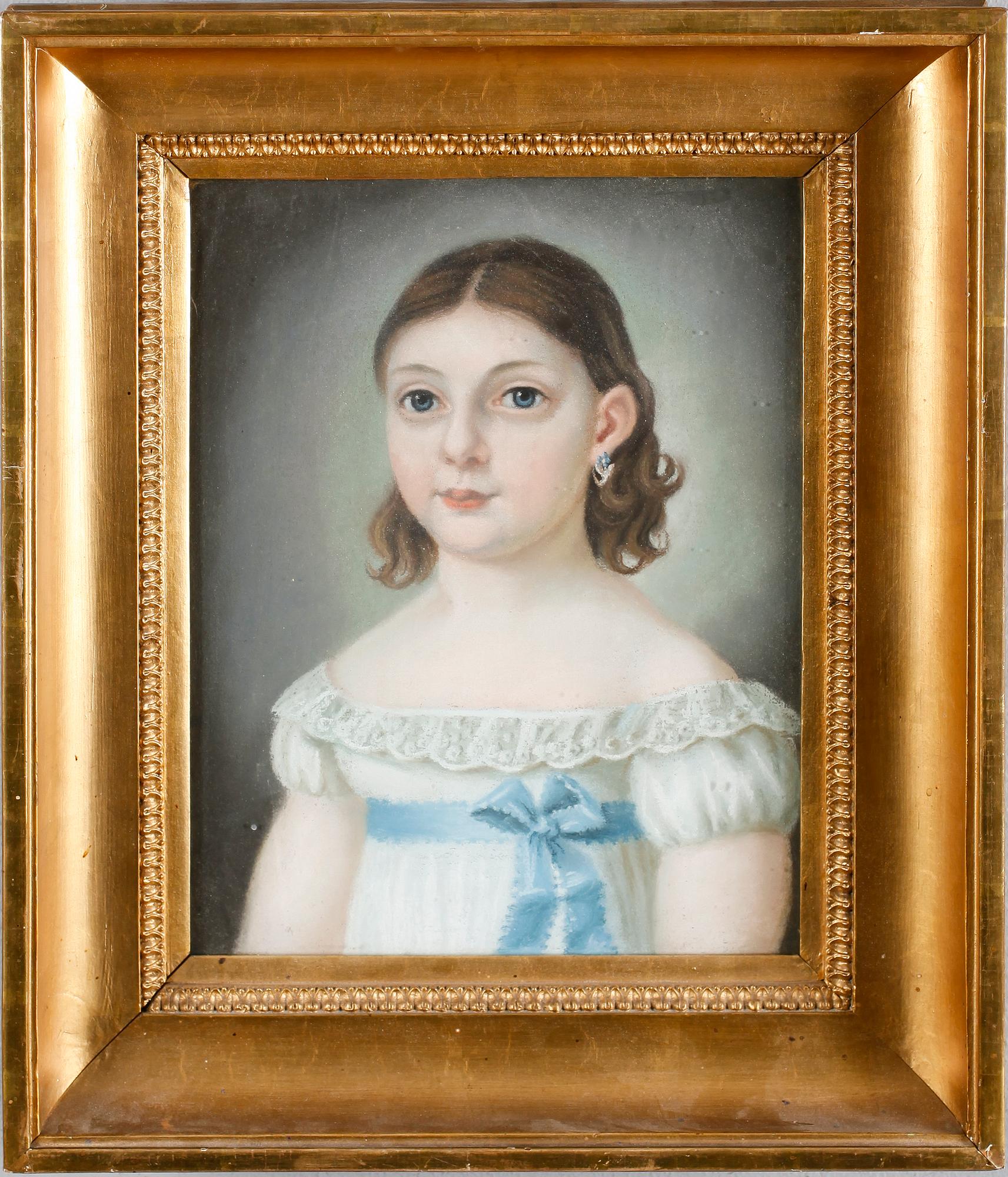 OKÄND KONSTNÄR, pastell, ej signerad, 1800-tal.