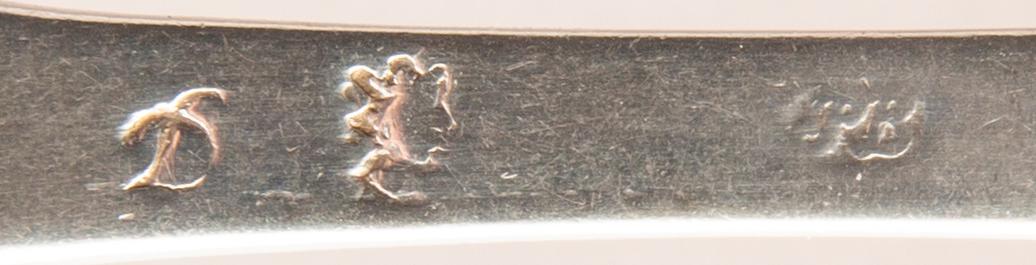 Petter Bernegau gafflar 7 st silver Stockholm 1716.