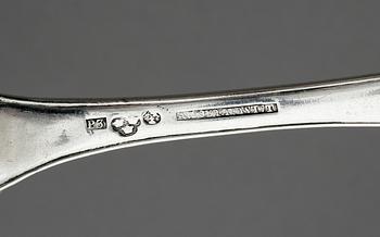 SKEDAR, 3 st. Silver. Johan Fredrik Björnstedt, Stockholm 1812 och okänd mästare 1821 resp okänd mästare, Stockholm 1812.