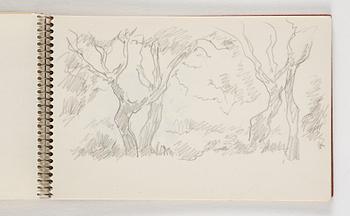 Lotte Laserstein, 10 små skissblock med teckningar.