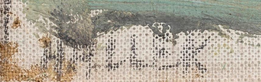 ENNO HALLEK, olja on pannel, signed.
