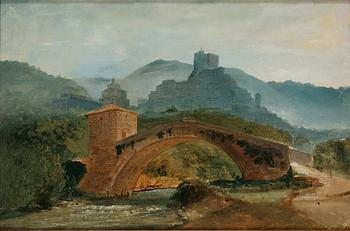 305. Gustaf Wilhelm Palm, Italiensk landskapsstudie.