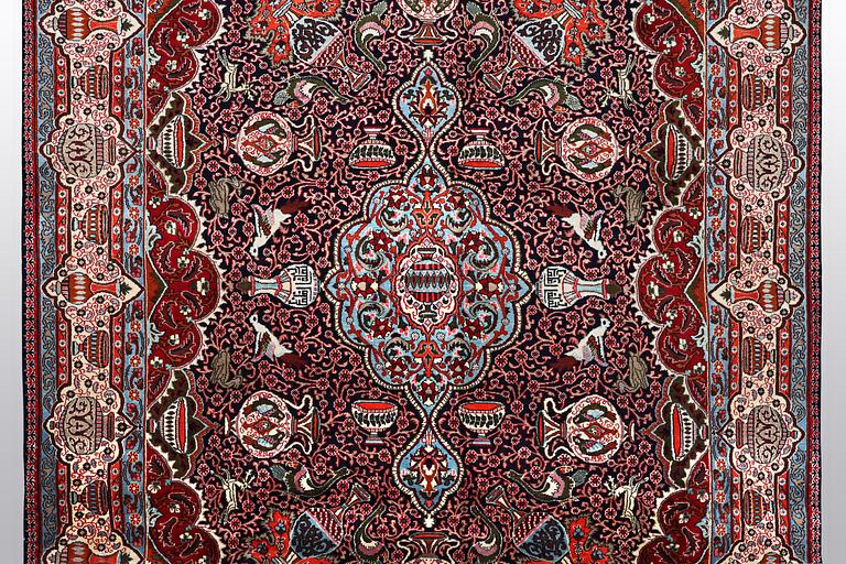 A carpet, Kashmar, ca 388 x 297 cm.