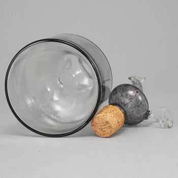 KAJ FRANCK, karaff, glas, signerad K. Franck Nuutajärvi Notsjö och daterad 69.