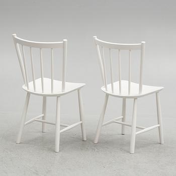 Børge Mogensen, a set of 10 chairs, "J49", Fredericia Furniture, Denmark, 2012.