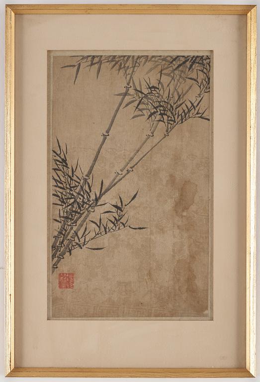 Four paintings, water colours and ink on silk, after Feng Qizhen (1553-1644), presumably Qing dynasty (1644-1912).