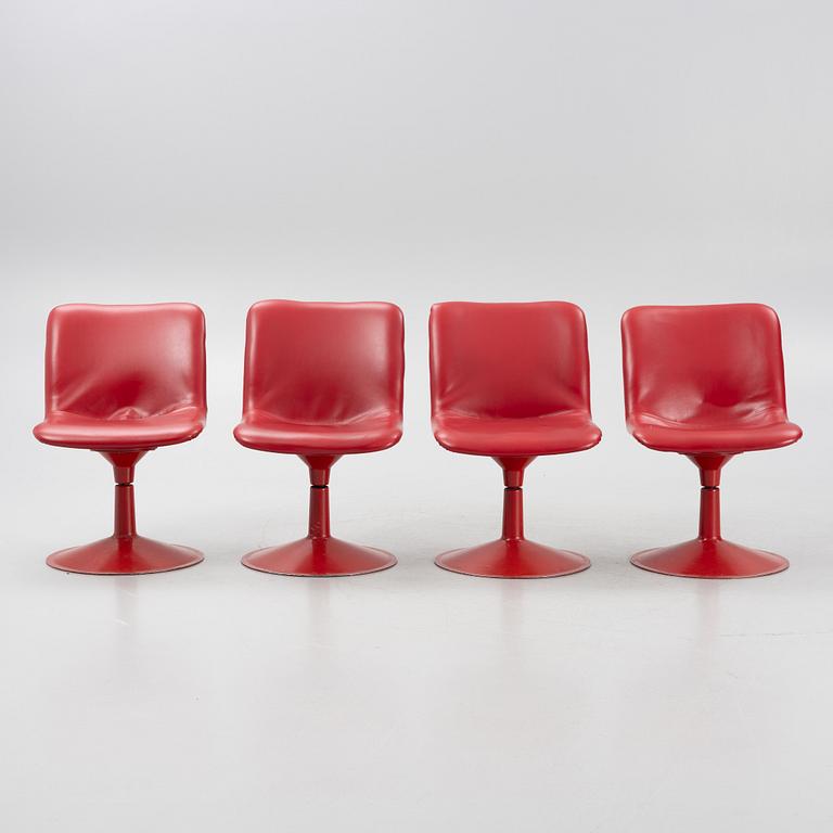 Yrjö Kukkapuro, four "Saturnus" chairs, Hiami, Finland, 1970's.