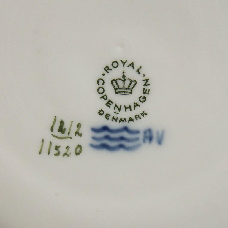 Arnold Krogh, service approx. 66 pcs "Blue Fan", Royal Copenhagen Denmark.