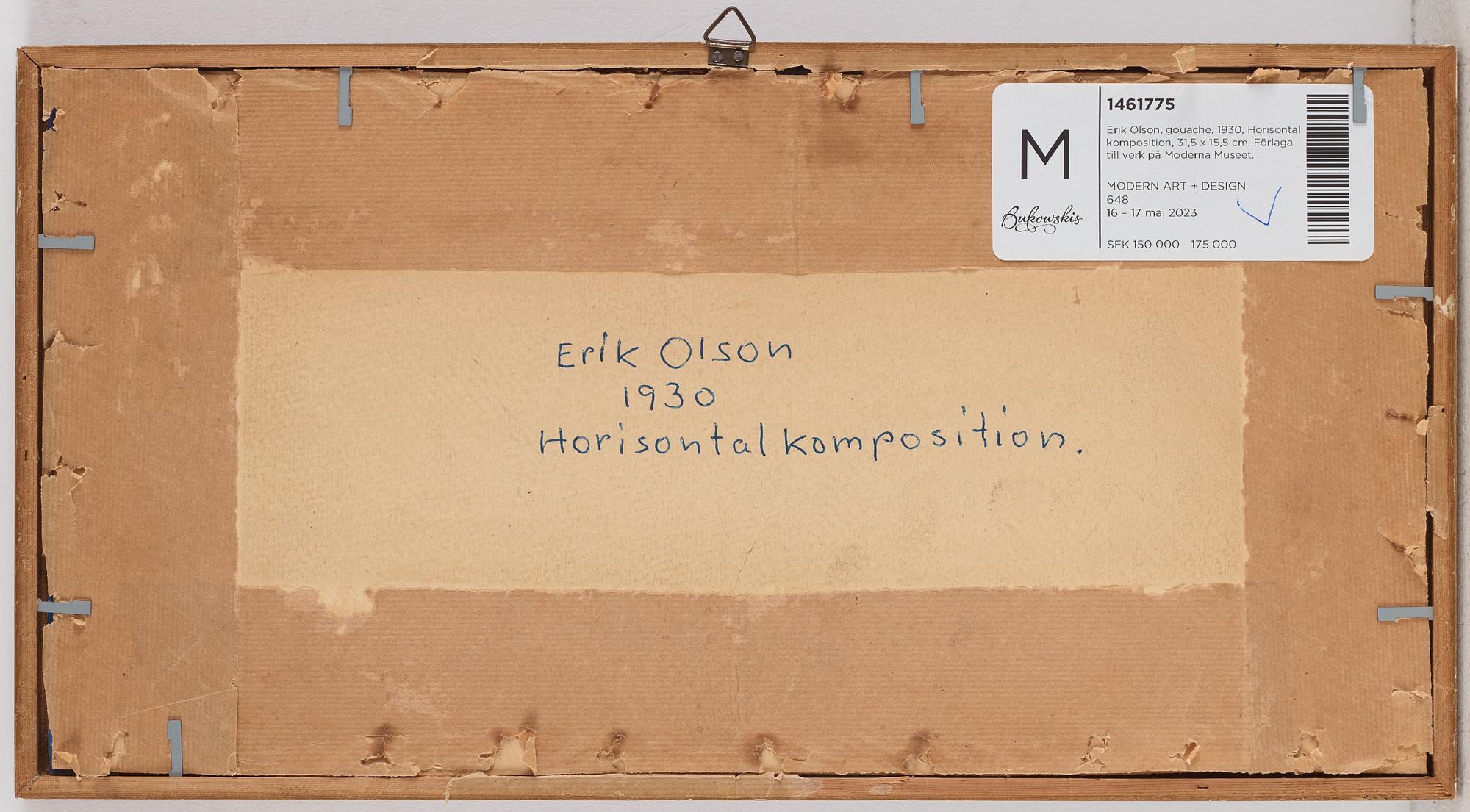 Erik Olson, "Horisontalkomposition".