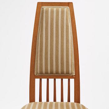 Otto Schulz, a pair of chairs, master carpenter Carl Thorsson, Gothenburg 1912.