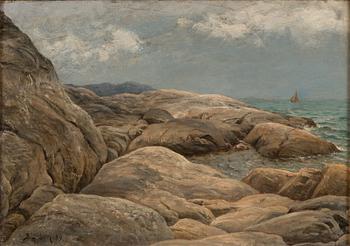 Berndt Lindholm, Cliffs at the shore.