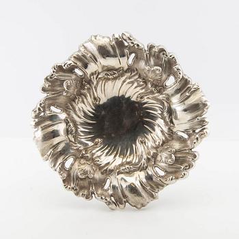 Christian Hammer uppsatsskål Nyrokoko silver Stockholm 1854.