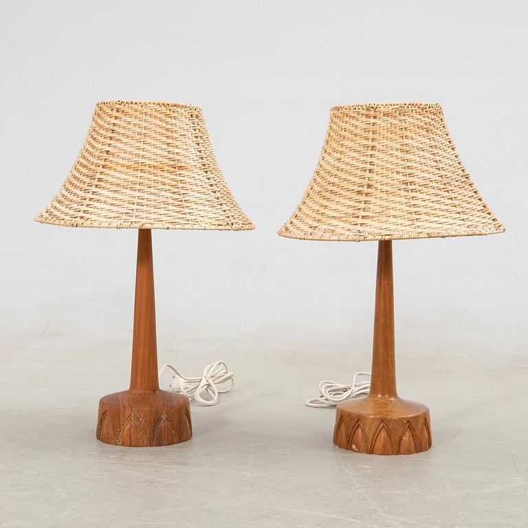Table lamps, a pair, Stilarmatur Tranås, late 20th century.