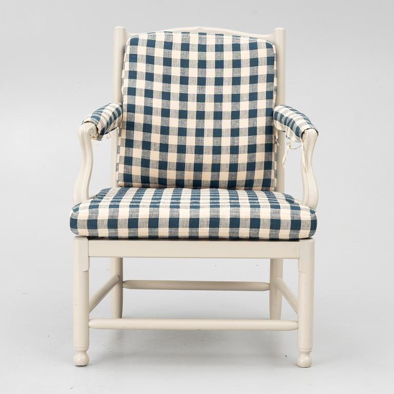 A "Medevi" armchair from IKEA's 18th-century series, 1990s.