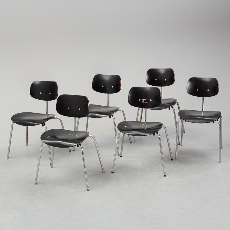 Egon Eiermann, six 'SE 68' chairs, Wilde & Spieth.