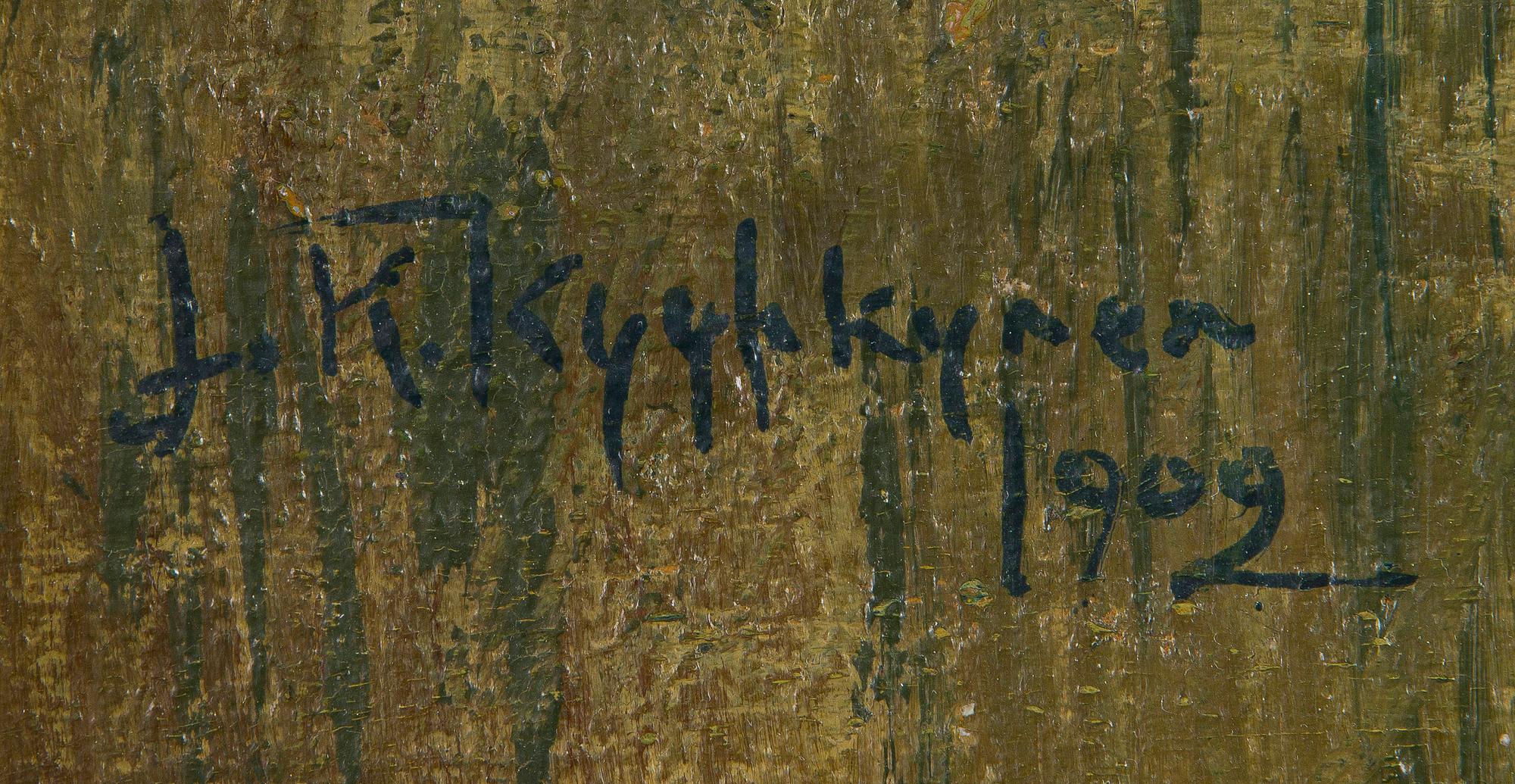 Juho Kyyhkynen, Aihe Lapista.