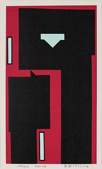 Olle Baertling · OLLE BAERTLING, färgserigrafi, 1950-68, signerad och numrerad 284/300.