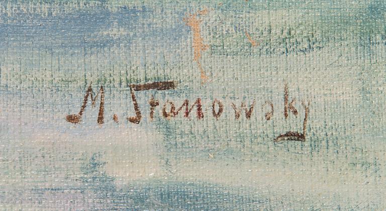 Mikael Stanowsky, oil on board, signed.