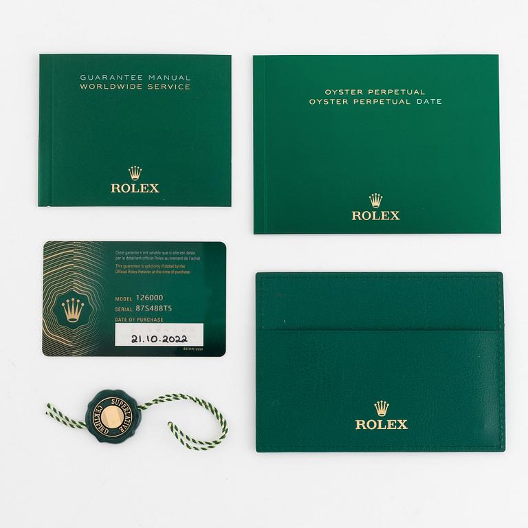 Rolex, Oyster Perpetual 36, "Tiffany Dial", ca 2022.
