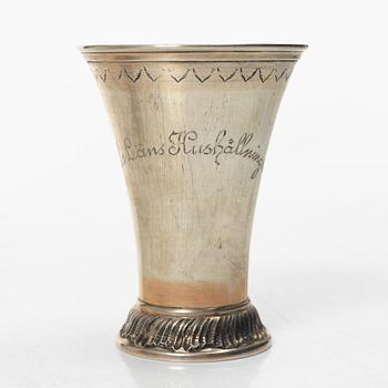 Bägare, 10 st, silver, KG Markström, Uppsala 1912-1924.