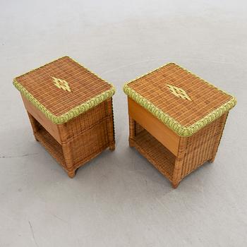 Sängbord, ett par, troligen Frankrike, sent 1900-tal.