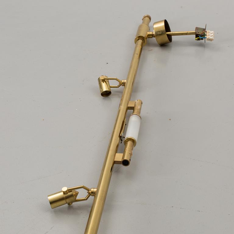 A BRASS CEILING LAMP, second half of the 20th century.