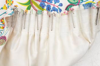 Josef Frank, two pairs of curtains, and two curtain valances, 'Under Ekvatorn', Svenskt Tenn.