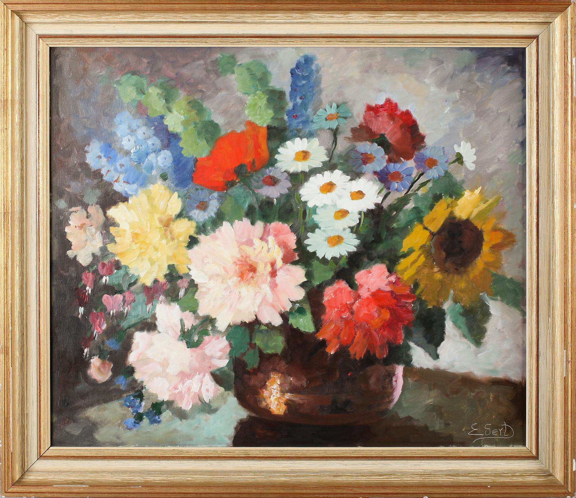 EDIT GERT, olja på duk, signerad.