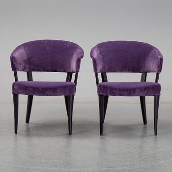 A pair of Carl Malmsten 'Lata Greven' chairs.