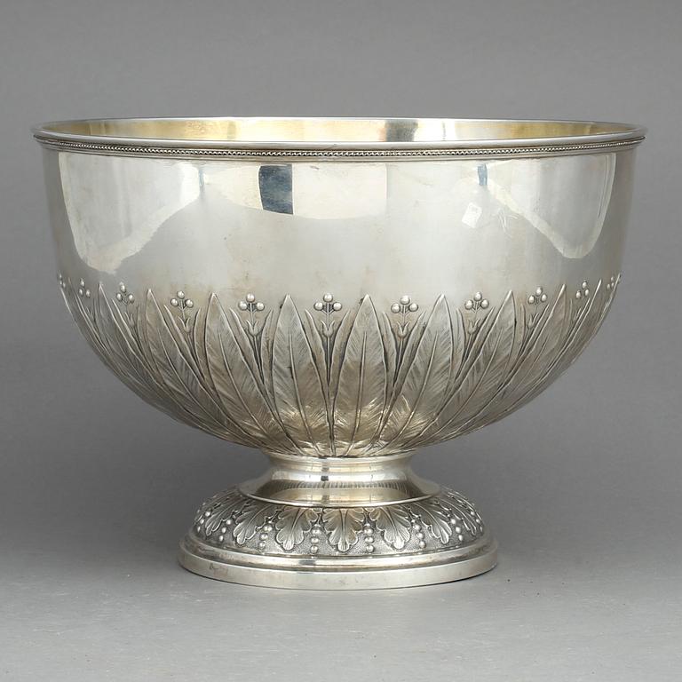 SKÅL PÅ FOT, silver, empirestil, Hagström & Lundqvist, Falun 1906. Vikt ca 1196 gram.