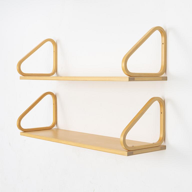 Alvar Aalto, a pair of shelves, Finland, 21st century.