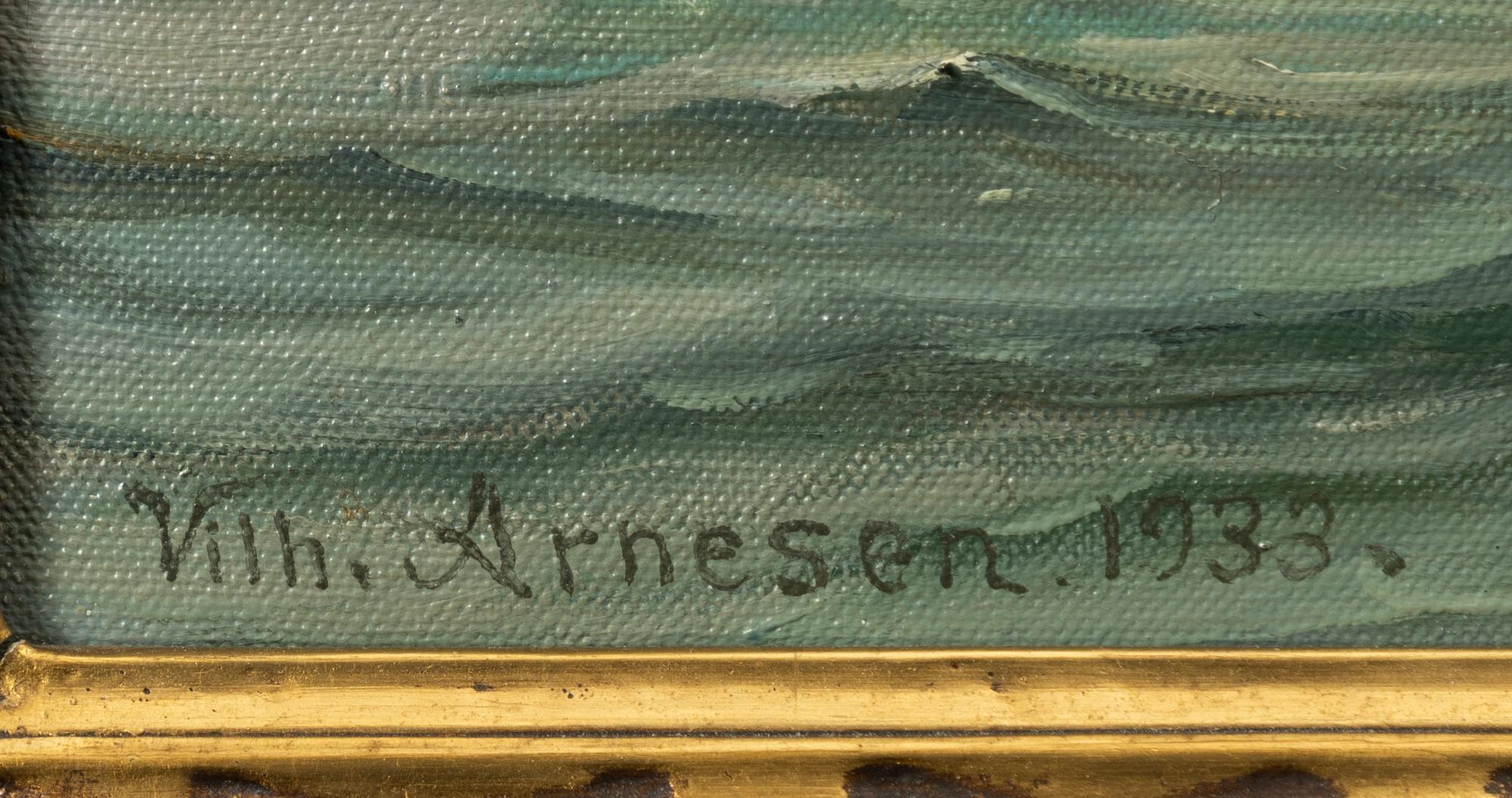 Vilhelm Arnesen, Full-rigged ship off Copenhagen.