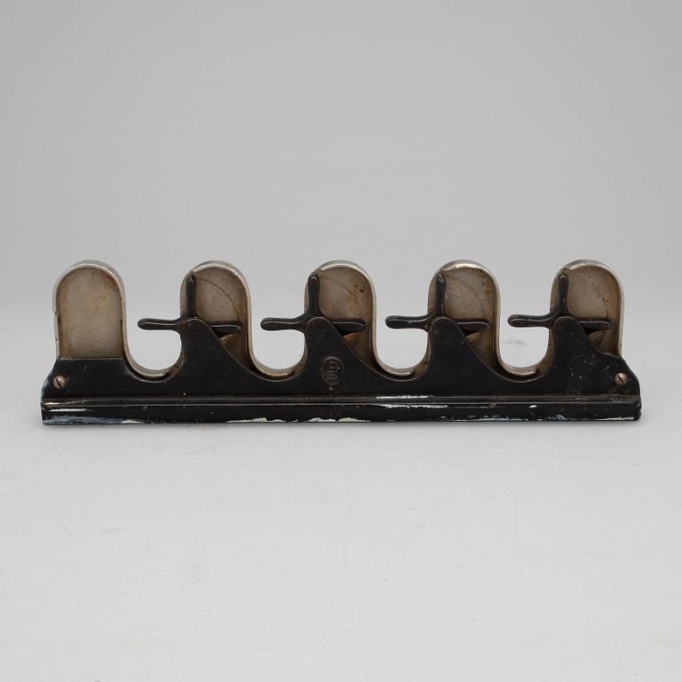 PARAPLYSTÄLL, metall, jugend, omkring 1900.