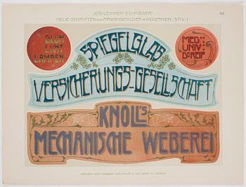 Tre planschverk, "Neue Schriften und Firmenschilder", "Der Praktische Schildmaler" och "Der Praktische Decorationsmaler".