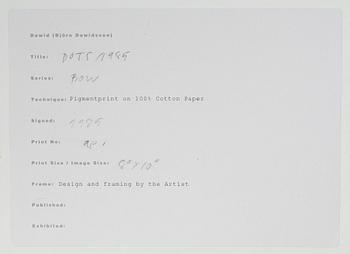 Dawid (Björn Dawidsson), "Dots" ur serien "Bow", 1985.