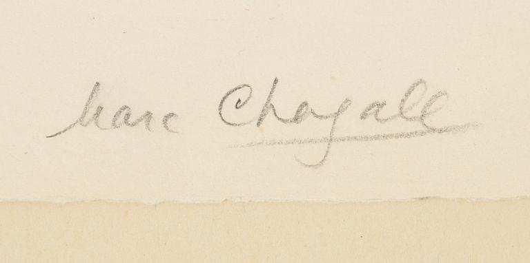 Marc Chagall, litografi, signerad och numrerad 6/75.