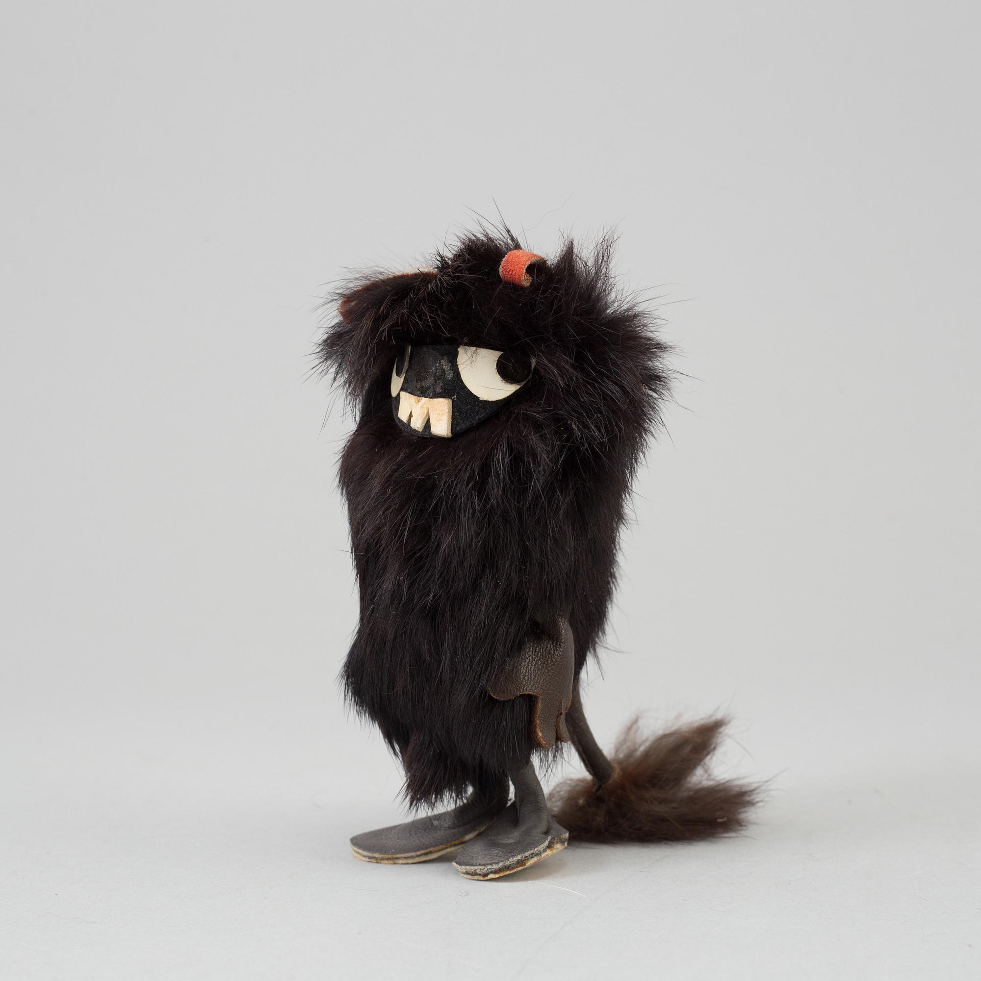 A 'Stinky' Moomin characters figure from Atelier Fauni, Finland