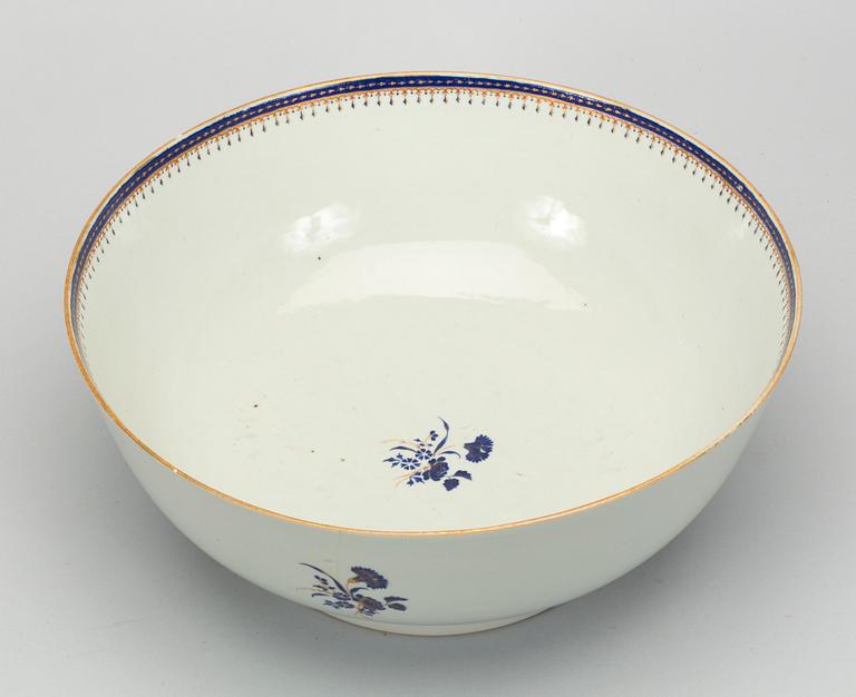 BÅLSKÅL, porslin, Kina, Qianlong(1736-1795).