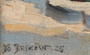 Bo Beskow, oil on canvas/papaer-panel, signed and dated 1925.
