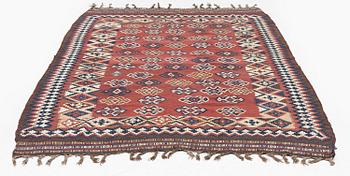 Antique Qashqai kilim, southern Persia (Iran), c. 249 x 158 cm.