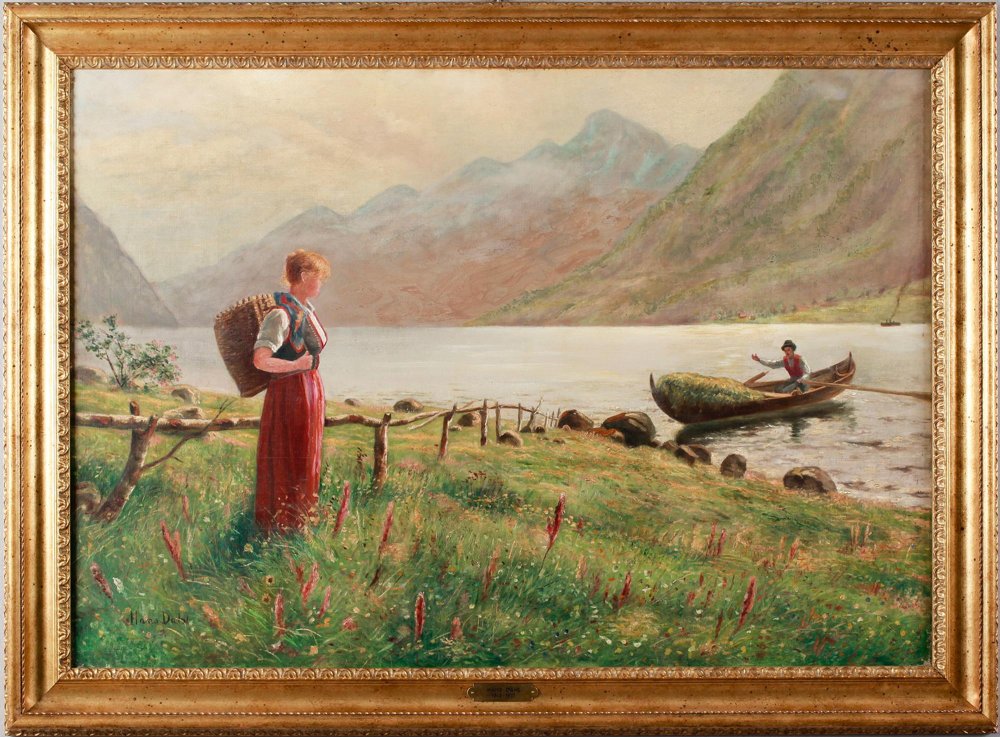 HANS DAHL, olja på duk, signerad.