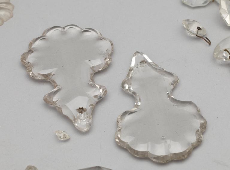 PARTI GLASPROPPAR OCH PRISMOR, 1800/1900-tal.