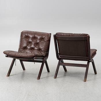 Three 'Uno' armchairs, Ekornes, Norway.