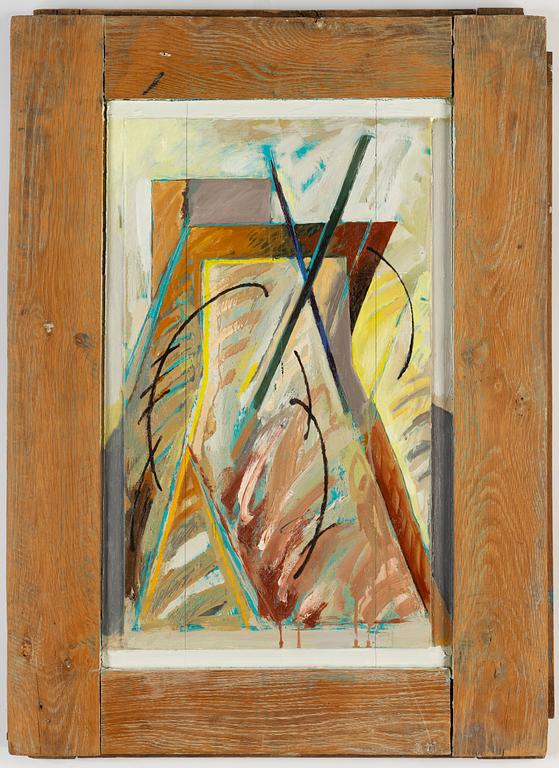 GERHARD TITUS-CARMEL, oil on panel, signed and dated 1987 on verso.
