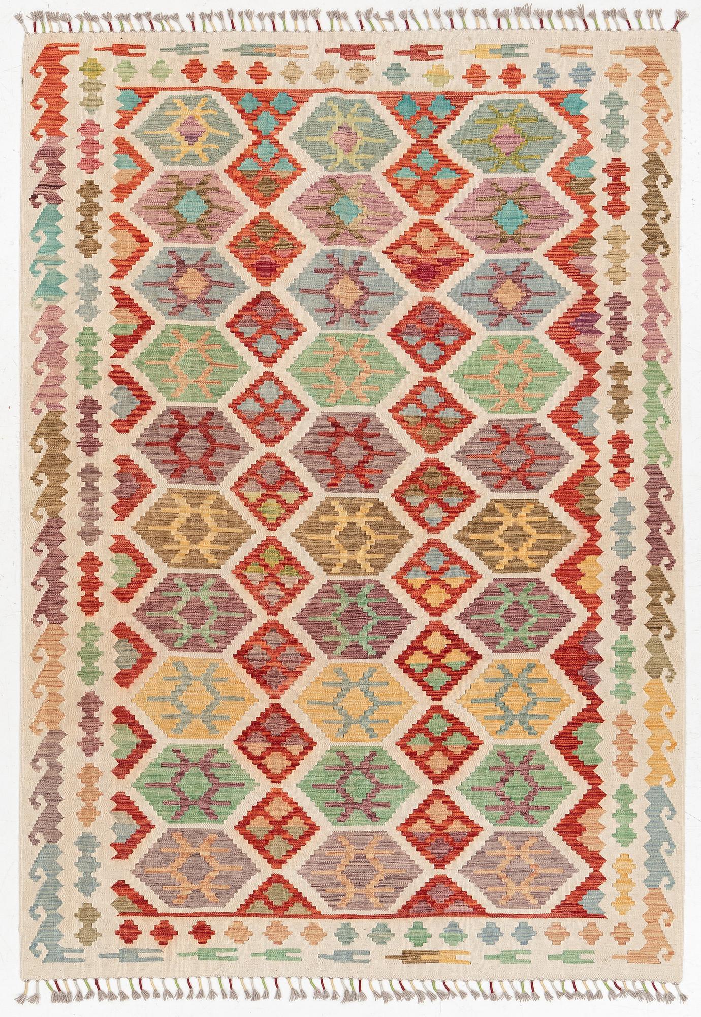 Kelim, modern, ca 240 x 170 cm.