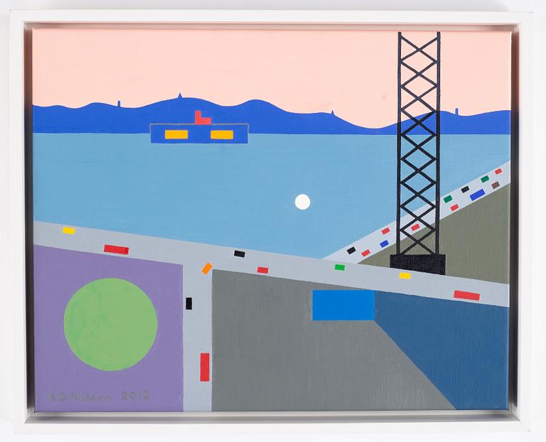 KG Nilson, oil on canvas, signed KG NIlson and dated 2012.