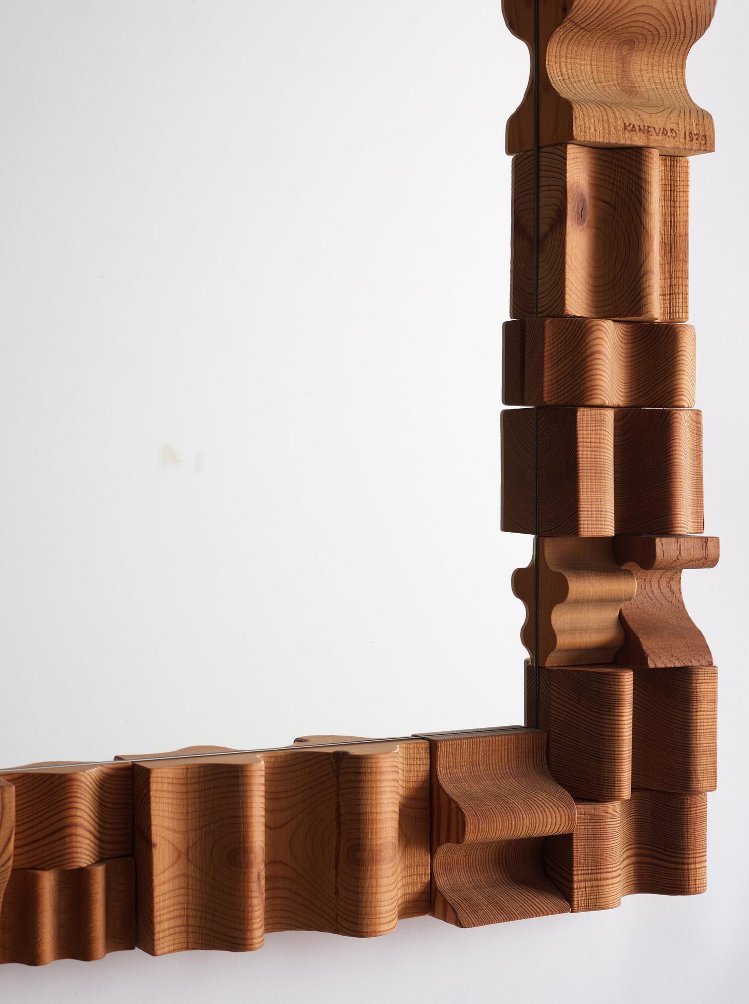 Gunnar Kanevad, a pine mirror, Linköping, Sweden, 1979.