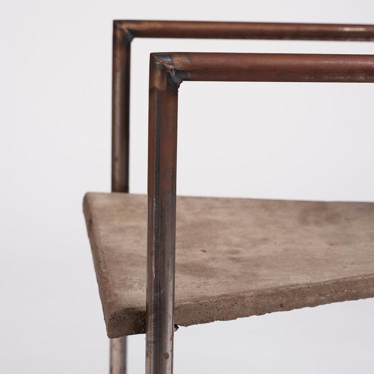 Jonas Bohlin, "Concrete", karmstol, ed. 35/100, Källemo, Värnamo 1981.